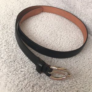 Talbots Black leather belt